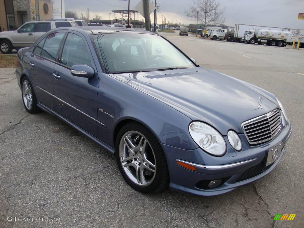 2005 E 55 AMG Sedan - Tealite Blue Metallic / Charcoal photo #4
