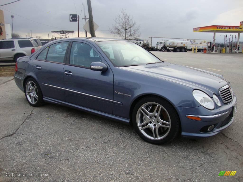 2005 E 55 AMG Sedan - Tealite Blue Metallic / Charcoal photo #5