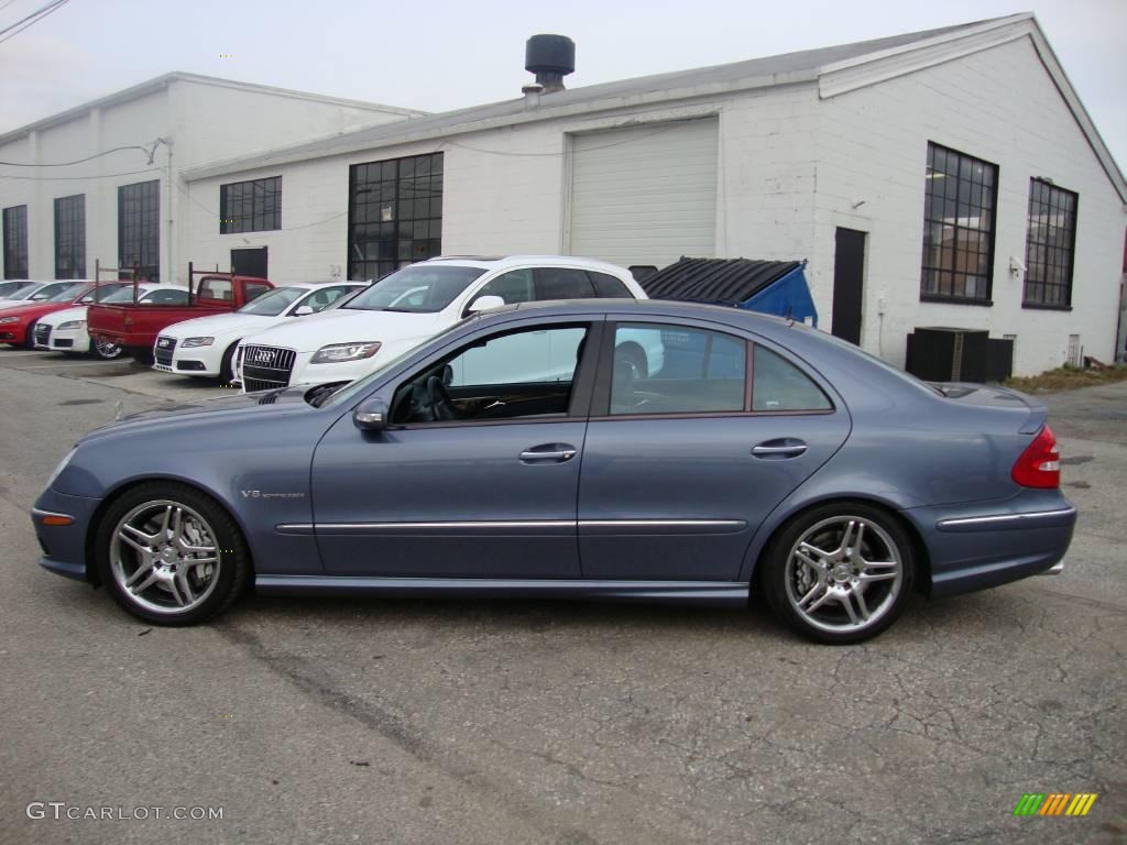 2005 E 55 AMG Sedan - Tealite Blue Metallic / Charcoal photo #10
