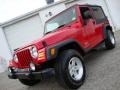 2004 Flame Red Jeep Wrangler Sport 4x4  photo #2