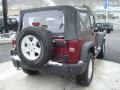 2009 Flame Red Jeep Wrangler X 4x4  photo #4