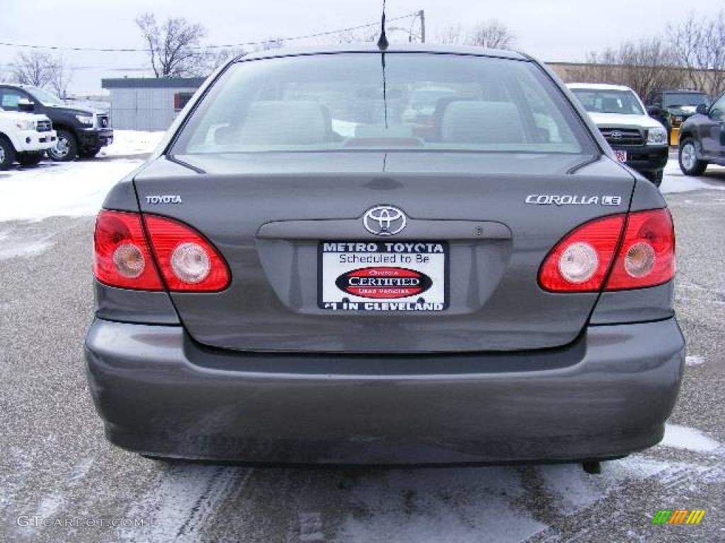 2007 Corolla LE - Phantom Gray Pearl / Stone photo #4