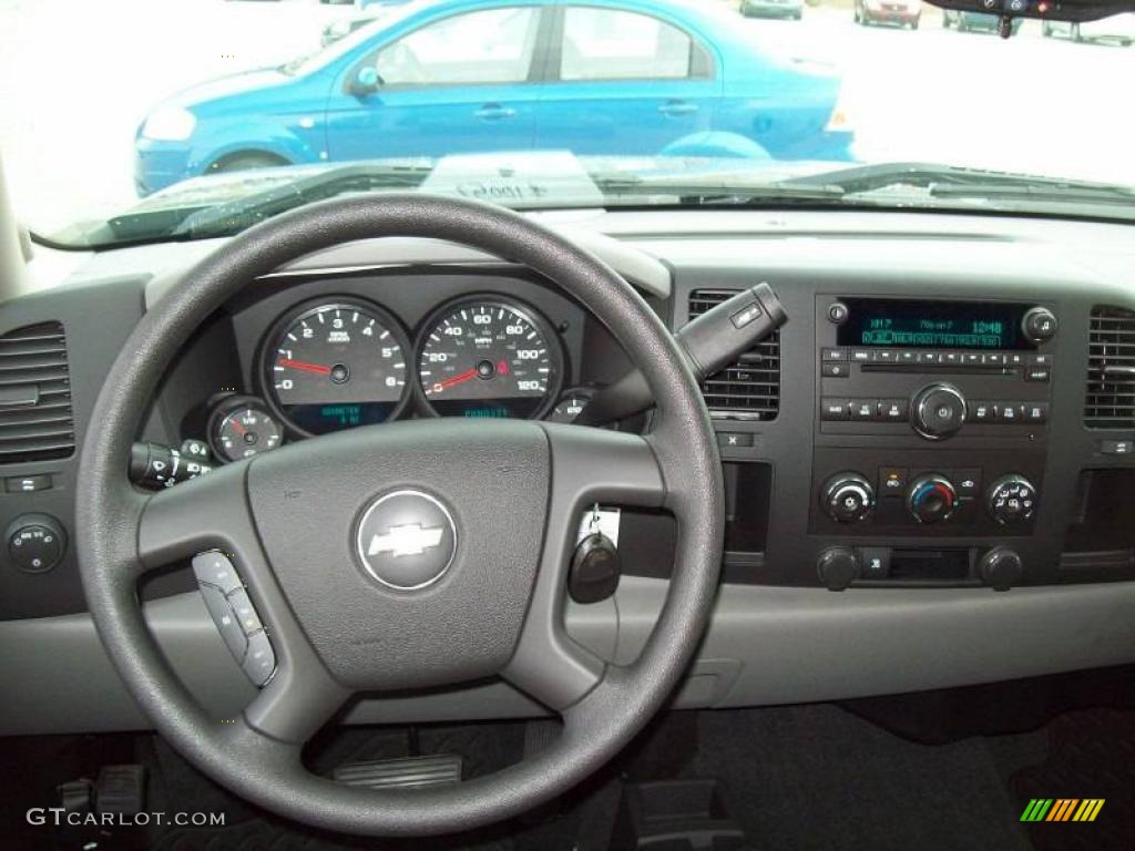 2010 Silverado 1500 LS Crew Cab 4x4 - Blue Granite Metallic / Dark Titanium photo #19