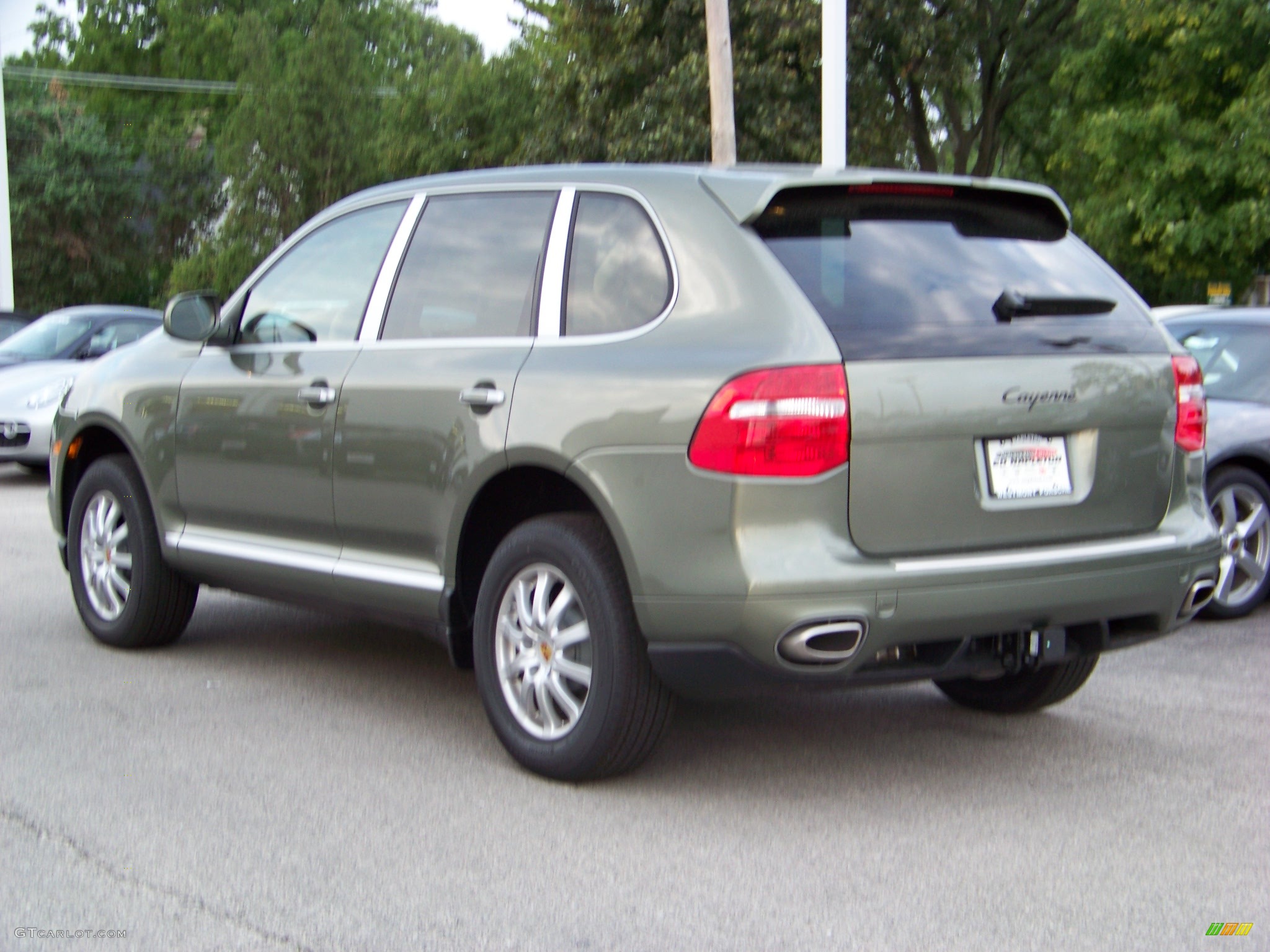 2008 Cayenne Tiptronic - Olive Green Metallic / Havanna/Sand Beige photo #3