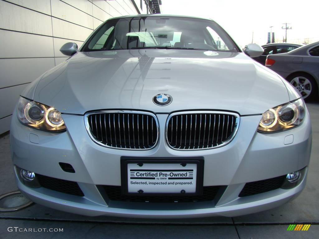 2009 3 Series 328xi Coupe - Titanium Silver Metallic / Black photo #2