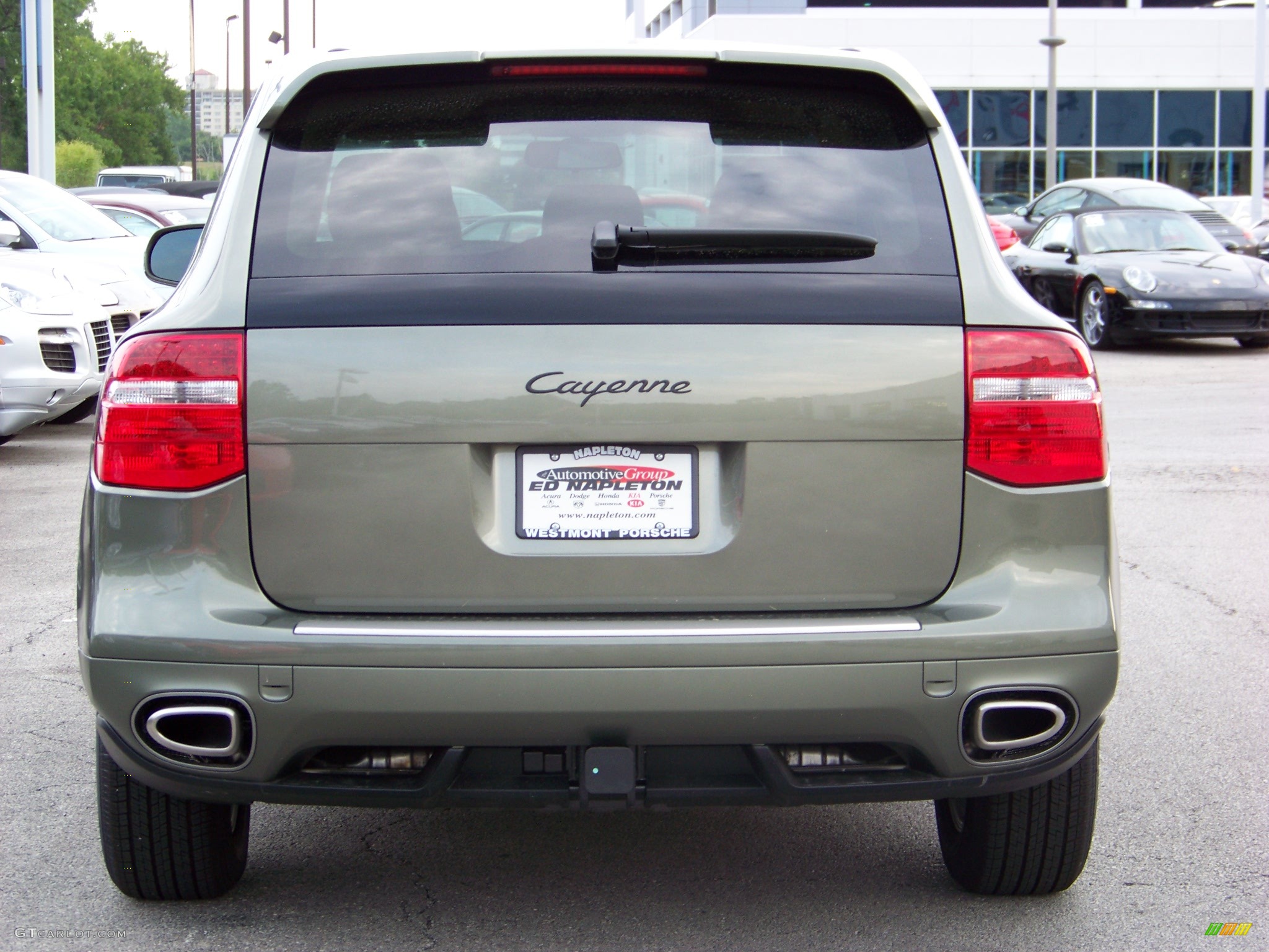 2008 Cayenne Tiptronic - Olive Green Metallic / Havanna/Sand Beige photo #8