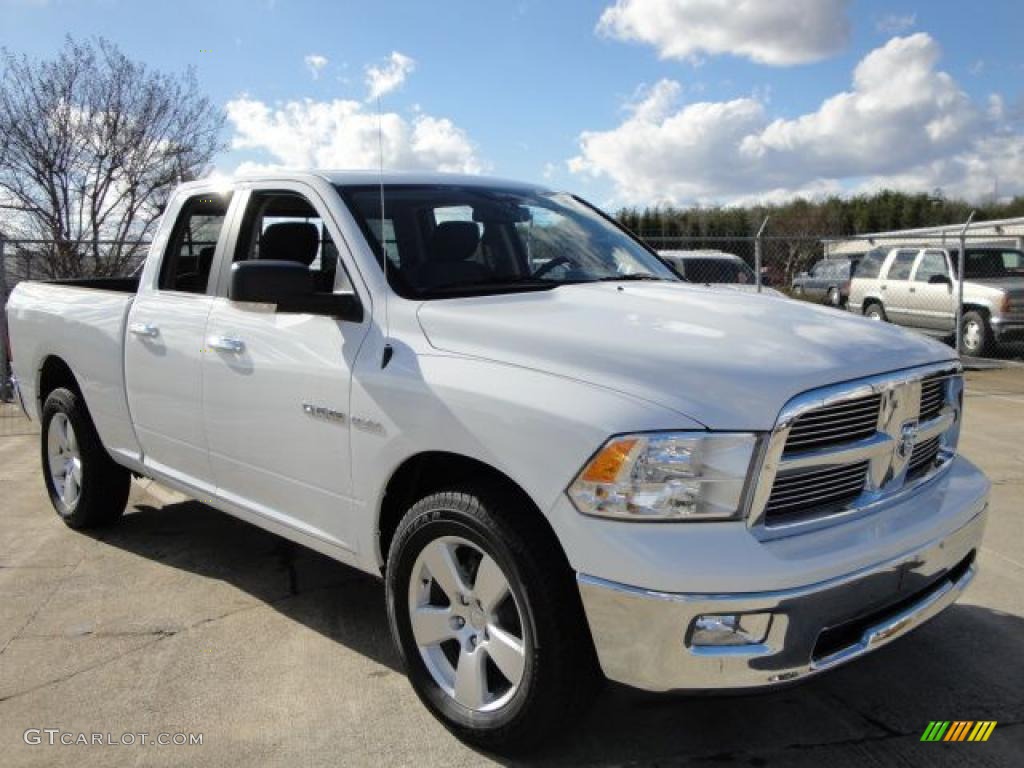 2010 Ram 1500 Big Horn Quad Cab 4x4 - Stone White / Dark Slate/Medium Graystone photo #7