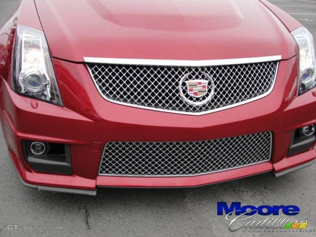 2009 CTS -V Sedan - Crystal Red / Light Titanium/Ebony photo #10