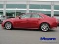 2009 Crystal Red Cadillac CTS -V Sedan  photo #11