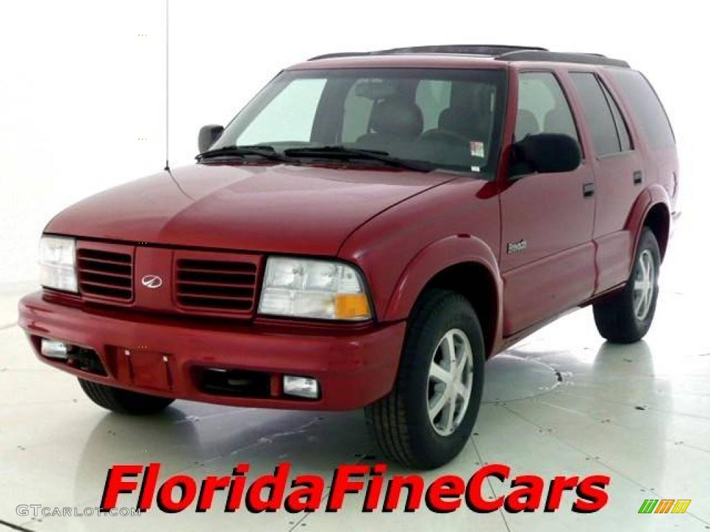 2000 Bravada AWD - Red Jewel / Graphite photo #1