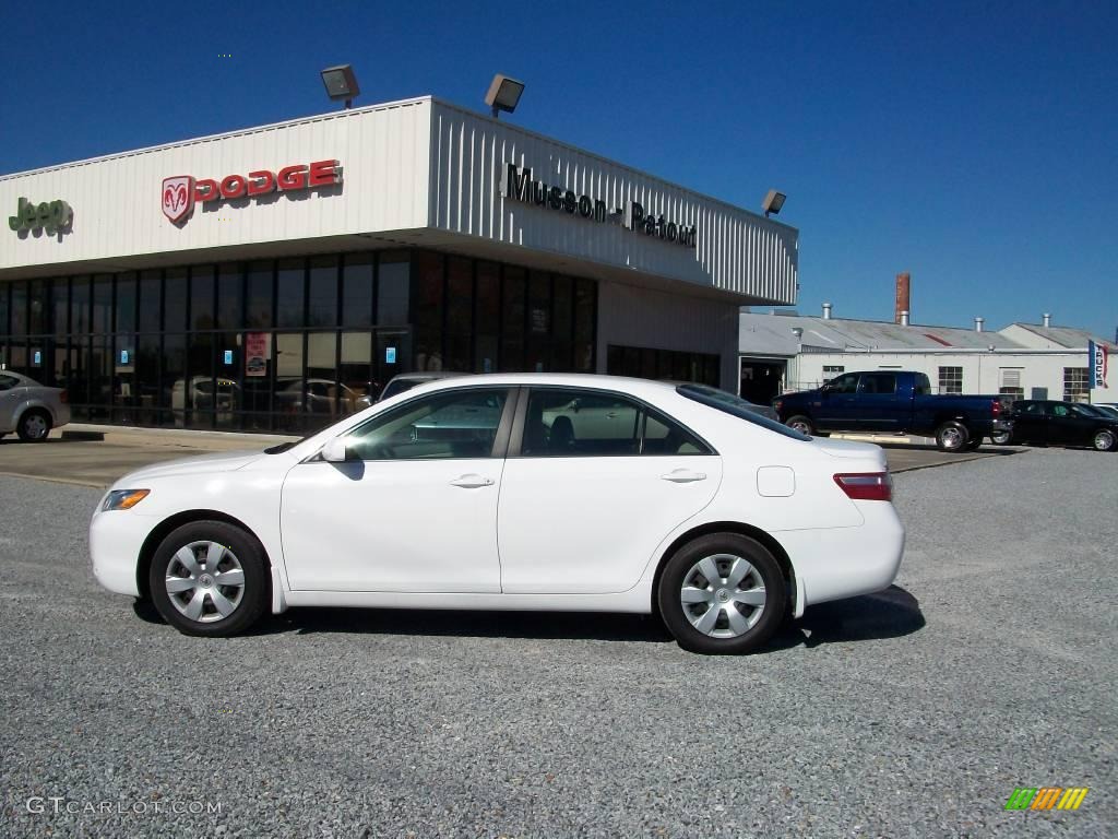 Super White Toyota Camry