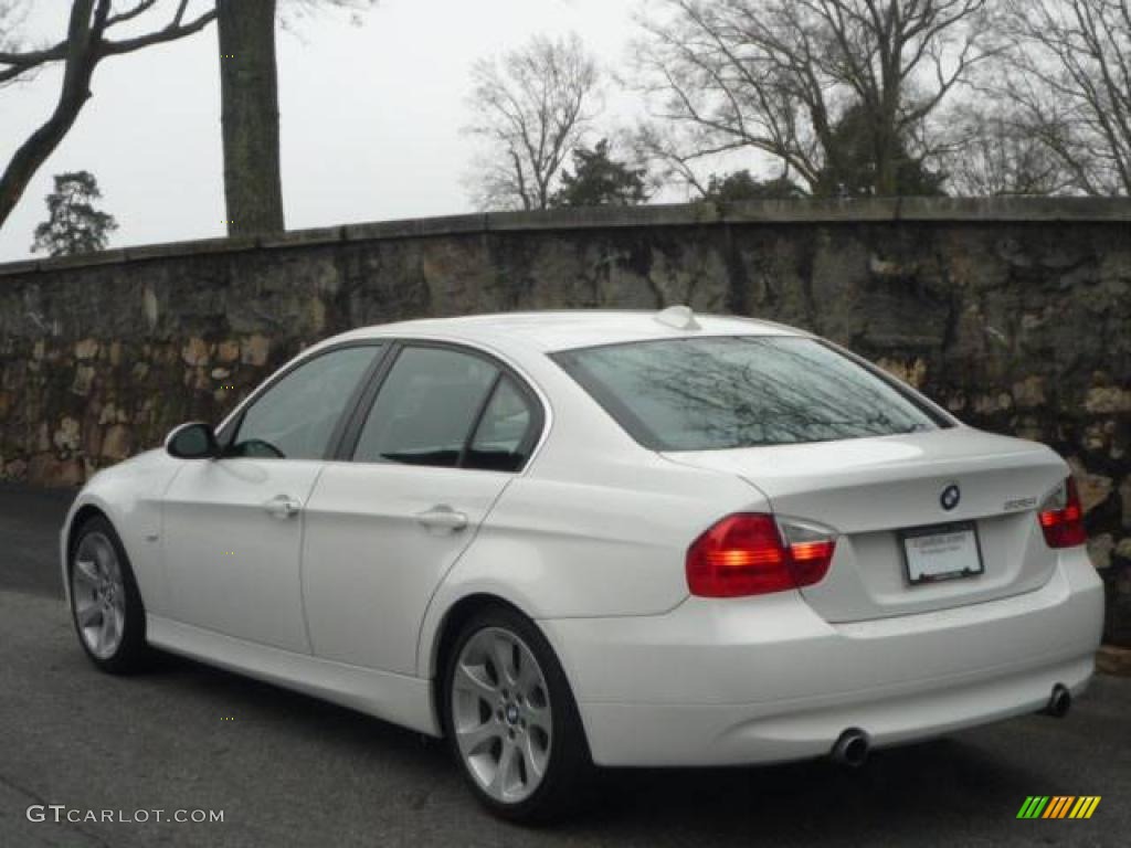 2007 3 Series 335i Sedan - Alpine White / Black photo #3