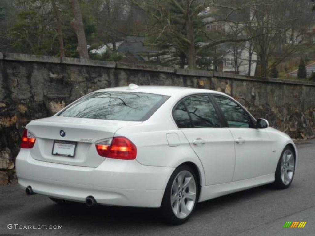 2007 3 Series 335i Sedan - Alpine White / Black photo #4