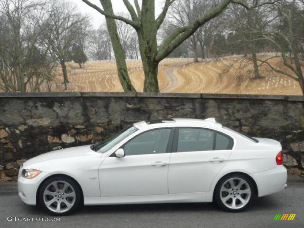 2007 3 Series 335i Sedan - Alpine White / Black photo #6