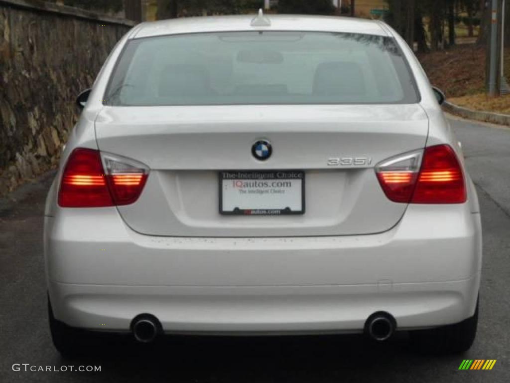 2007 3 Series 335i Sedan - Alpine White / Black photo #14