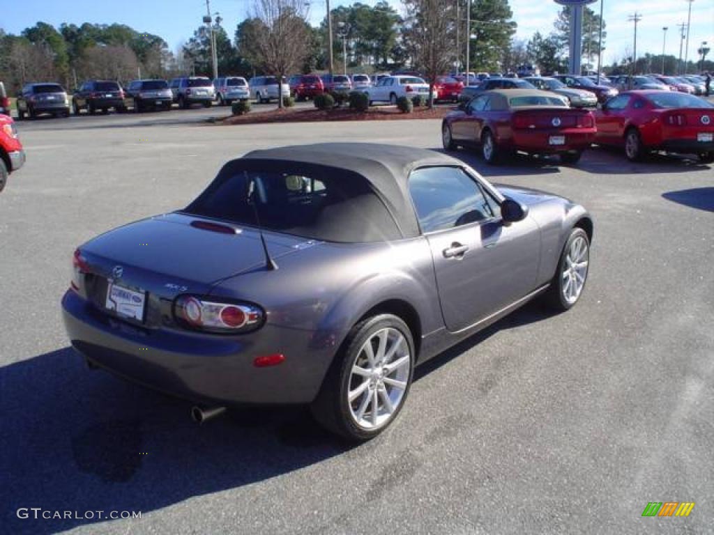 2007 MX-5 Miata Grand Touring Roadster - Galaxy Gray Mica / Black photo #5
