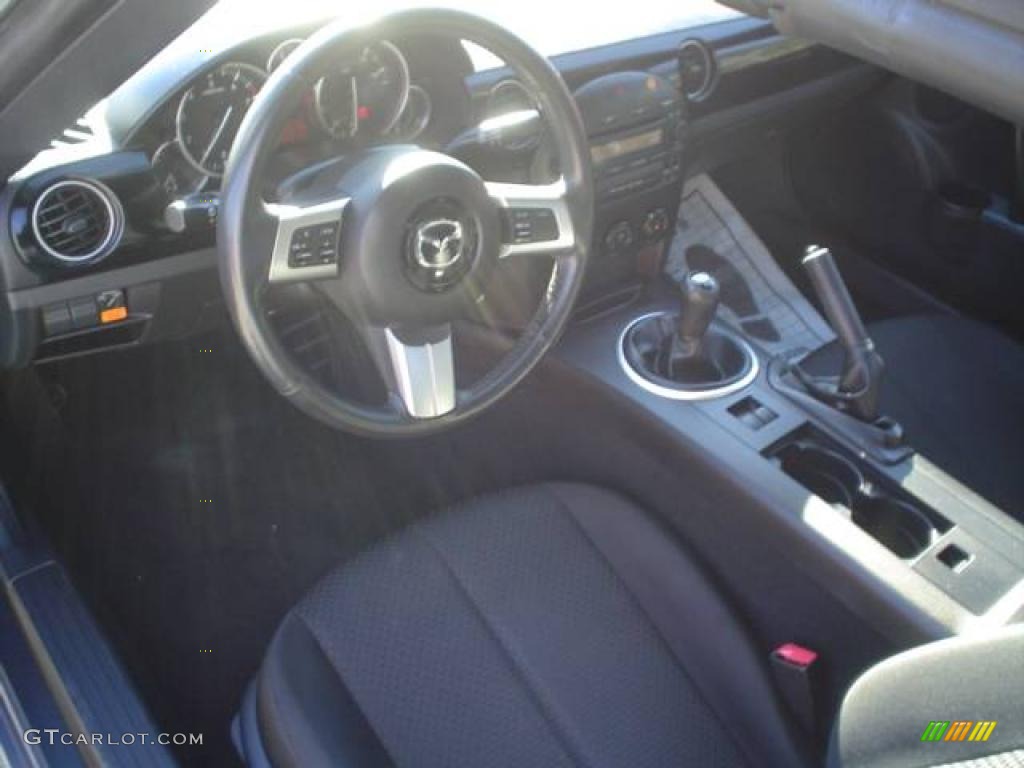 2007 MX-5 Miata Grand Touring Roadster - Galaxy Gray Mica / Black photo #19