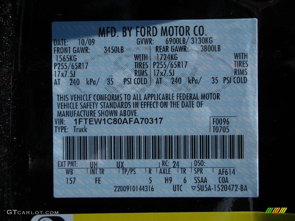 2010 F150 XLT SuperCrew - Tuxedo Black / Tan photo #10