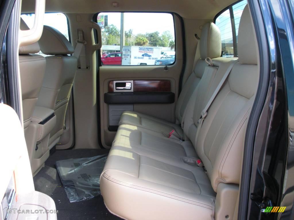 2010 F150 Lariat SuperCrew - Tuxedo Black / Tan photo #5