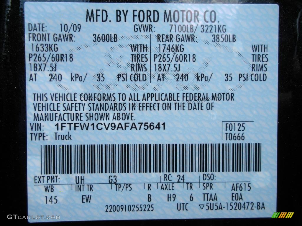 2010 F150 Lariat SuperCrew - Tuxedo Black / Tan photo #10