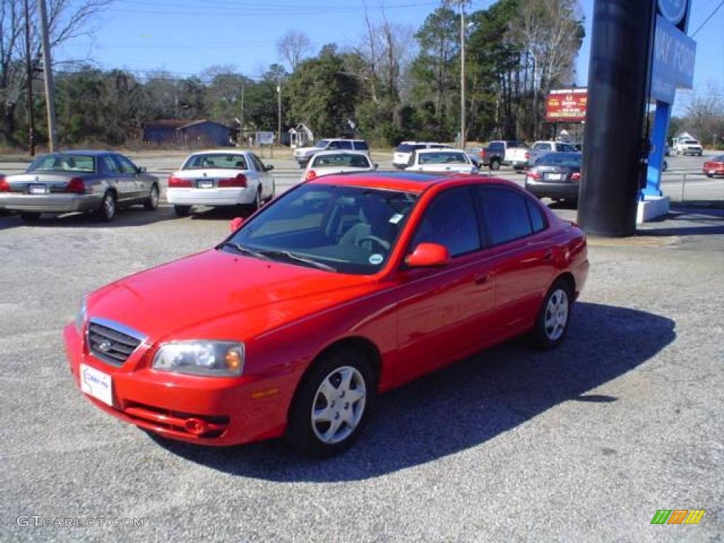 Rally Red Hyundai Elantra