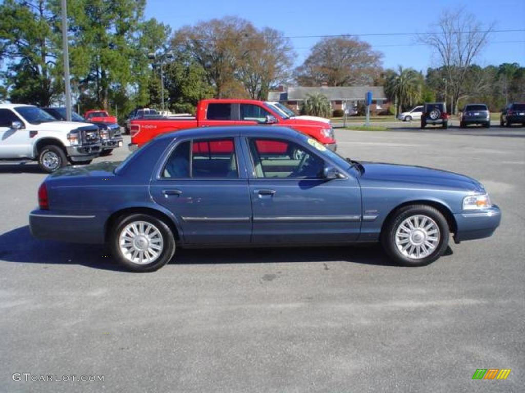 2009 Grand Marquis LS - Norsea Blue Metallic / Medium Light Stone photo #4