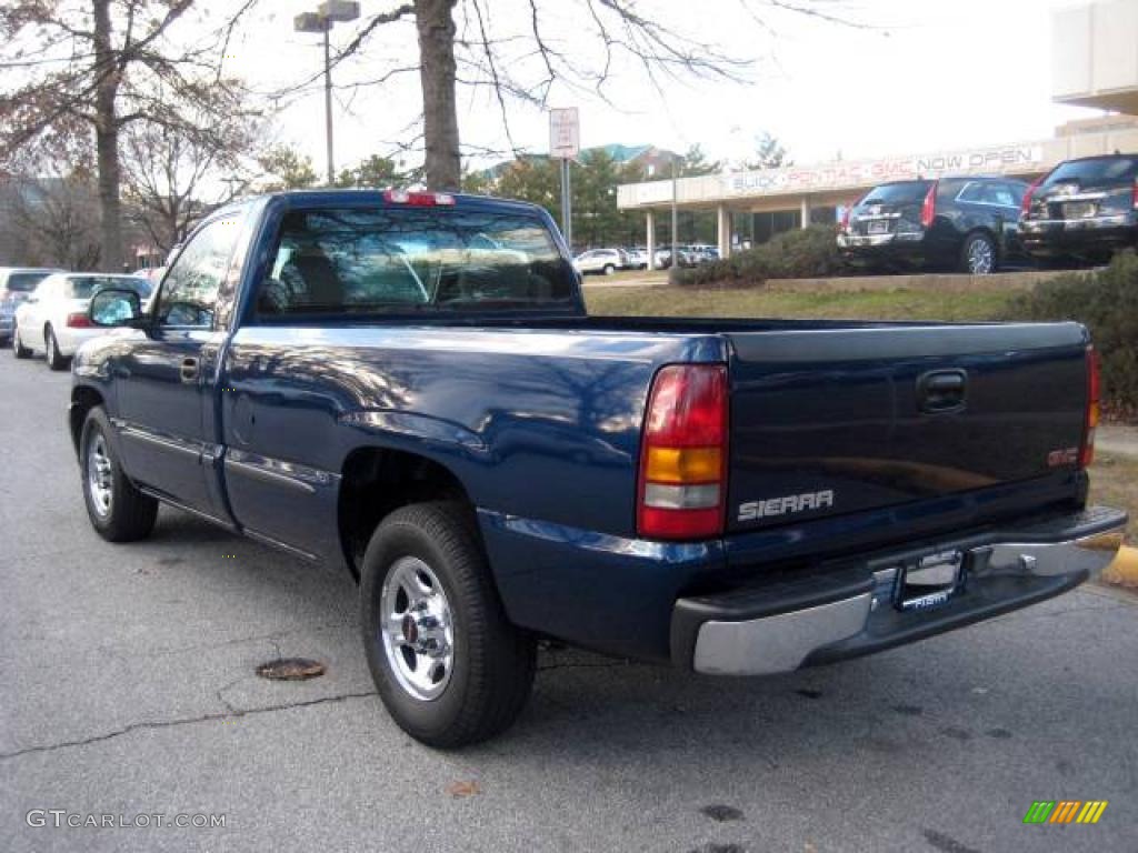 2002 Sierra 1500 Regular Cab - Indigo Blue Metallic / Graphite photo #2