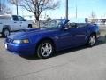 2004 Sonic Blue Metallic Ford Mustang V6 Convertible  photo #3