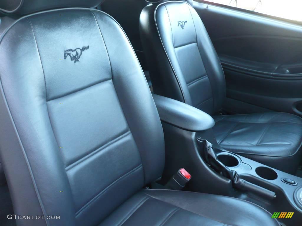 2004 Mustang V6 Convertible - Sonic Blue Metallic / Dark Charcoal photo #11