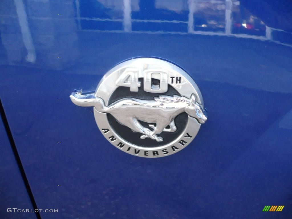 2004 Mustang V6 Convertible - Sonic Blue Metallic / Dark Charcoal photo #14