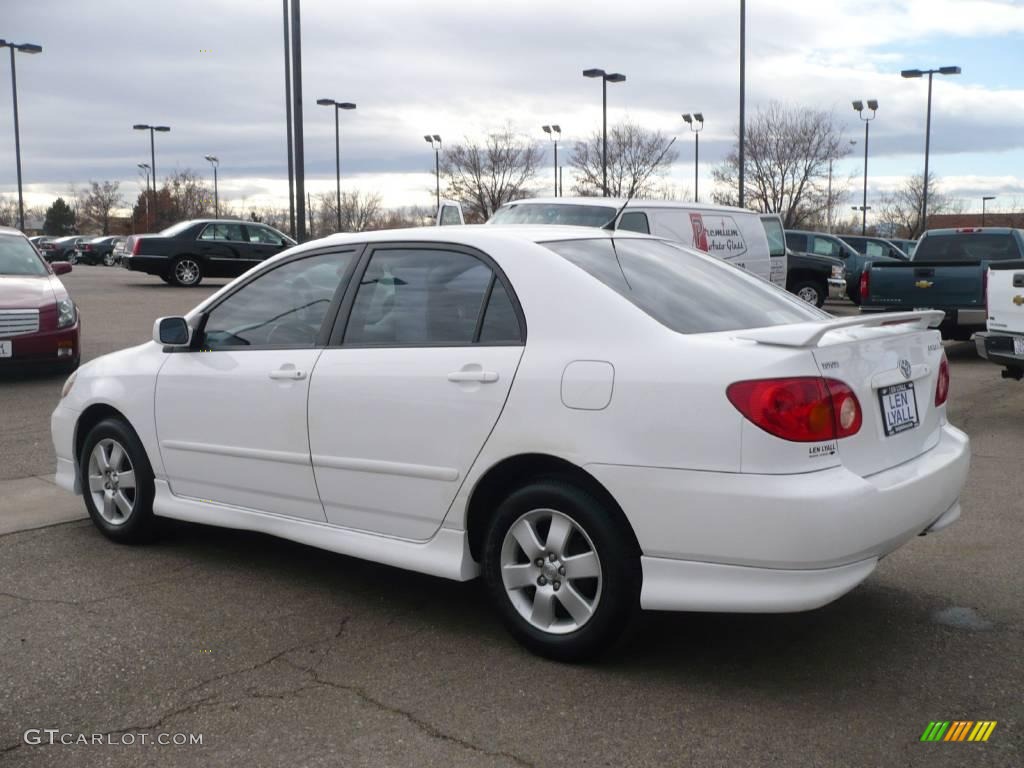 2003 Corolla S - Super White / Black photo #4