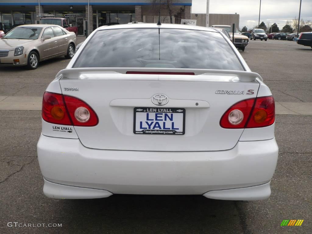 2003 Corolla S - Super White / Black photo #5