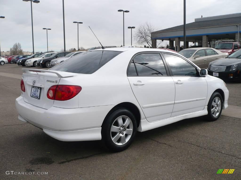 2003 Corolla S - Super White / Black photo #6