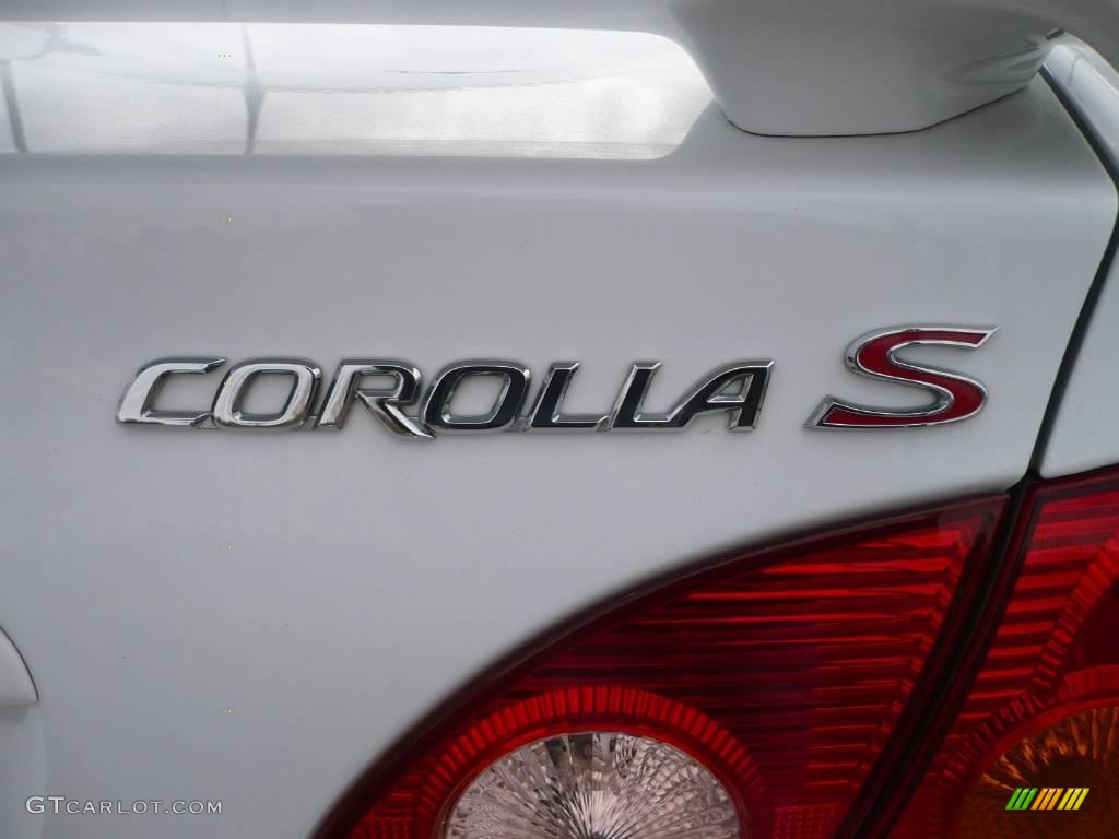 2003 Corolla S - Super White / Black photo #12