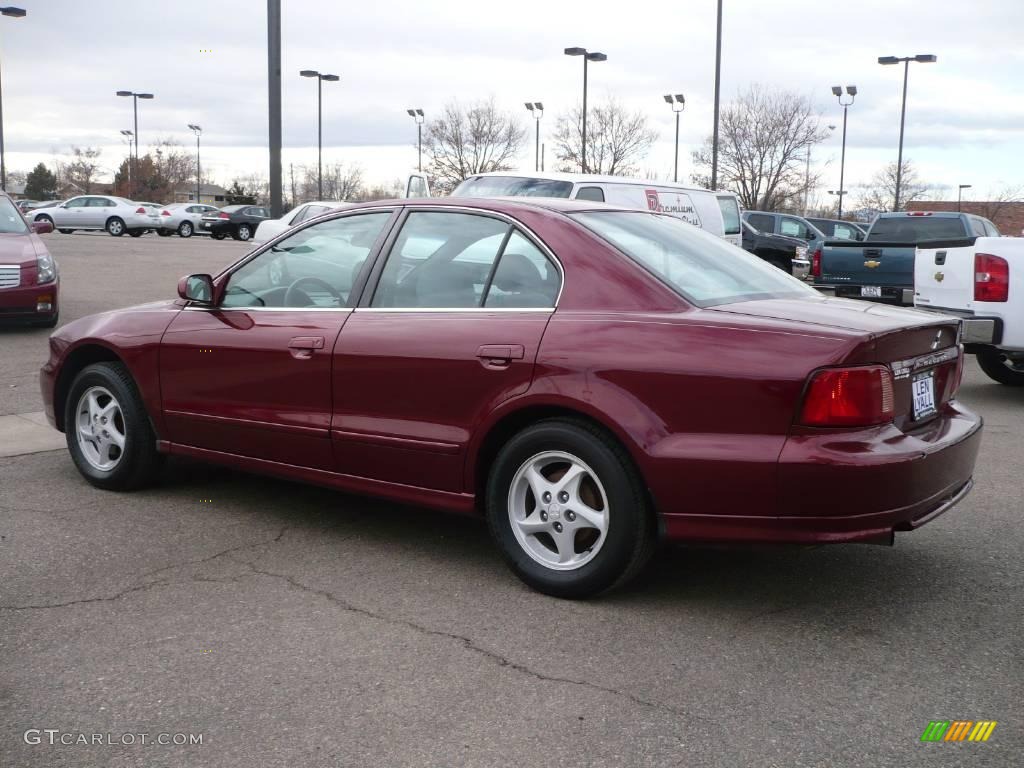 2003 Galant ES - Ultra Red Pearl / Gray photo #4