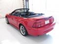 2002 Torch Red Ford Mustang GT Convertible  photo #2