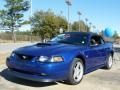 2004 Sonic Blue Metallic Ford Mustang GT Convertible  photo #1
