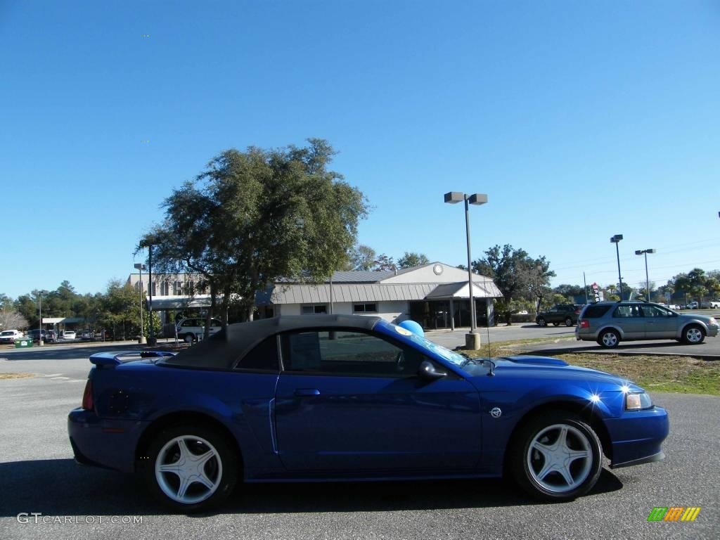 2004 Mustang GT Convertible - Sonic Blue Metallic / Dark Charcoal photo #5