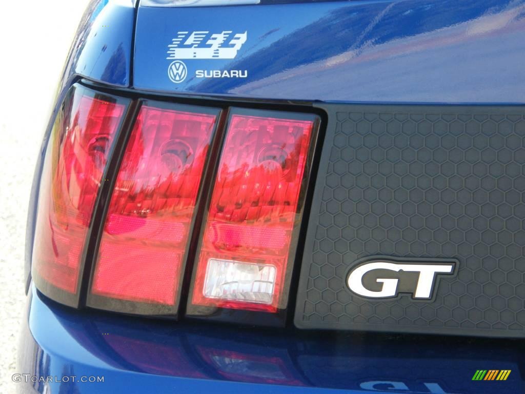 2004 Mustang GT Convertible - Sonic Blue Metallic / Dark Charcoal photo #9