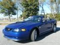 2004 Sonic Blue Metallic Ford Mustang GT Convertible  photo #12
