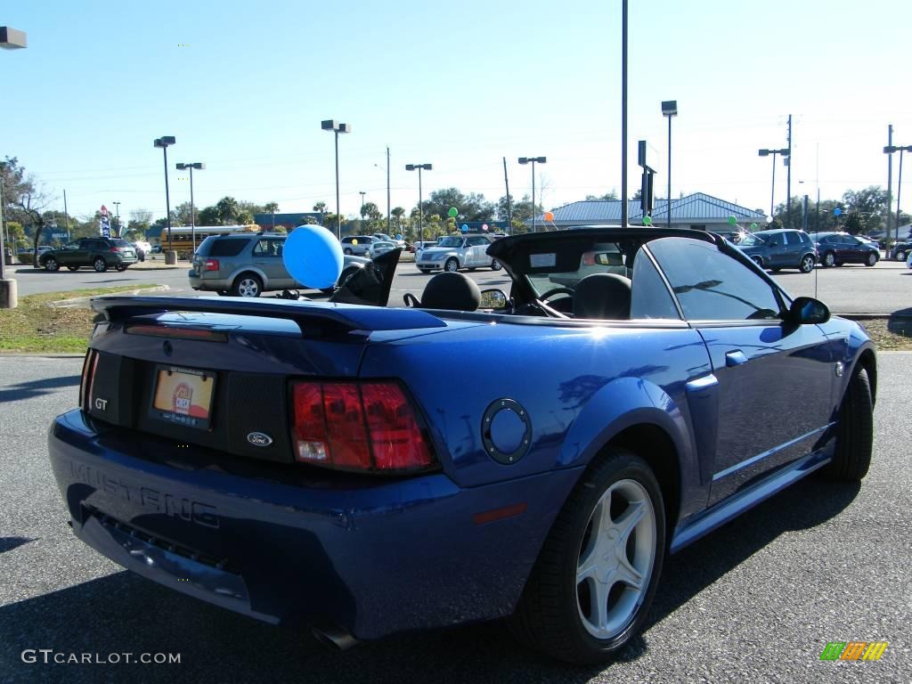 2004 Mustang GT Convertible - Sonic Blue Metallic / Dark Charcoal photo #15