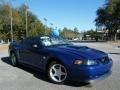 2004 Sonic Blue Metallic Ford Mustang GT Convertible  photo #17