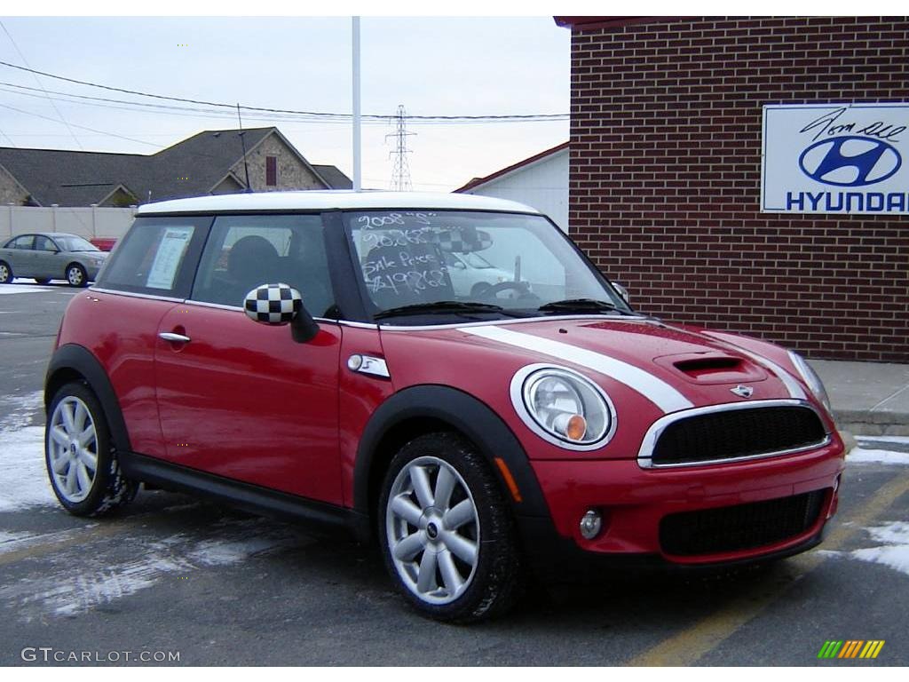 2008 Cooper S Hardtop - Chili Red / Punch Carbon Black photo #1