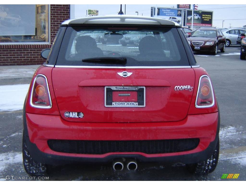 2008 Cooper S Hardtop - Chili Red / Punch Carbon Black photo #6