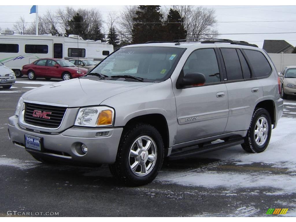 2004 Envoy SLE 4x4 - Liquid Silver Metallic / Dark Pewter photo #1