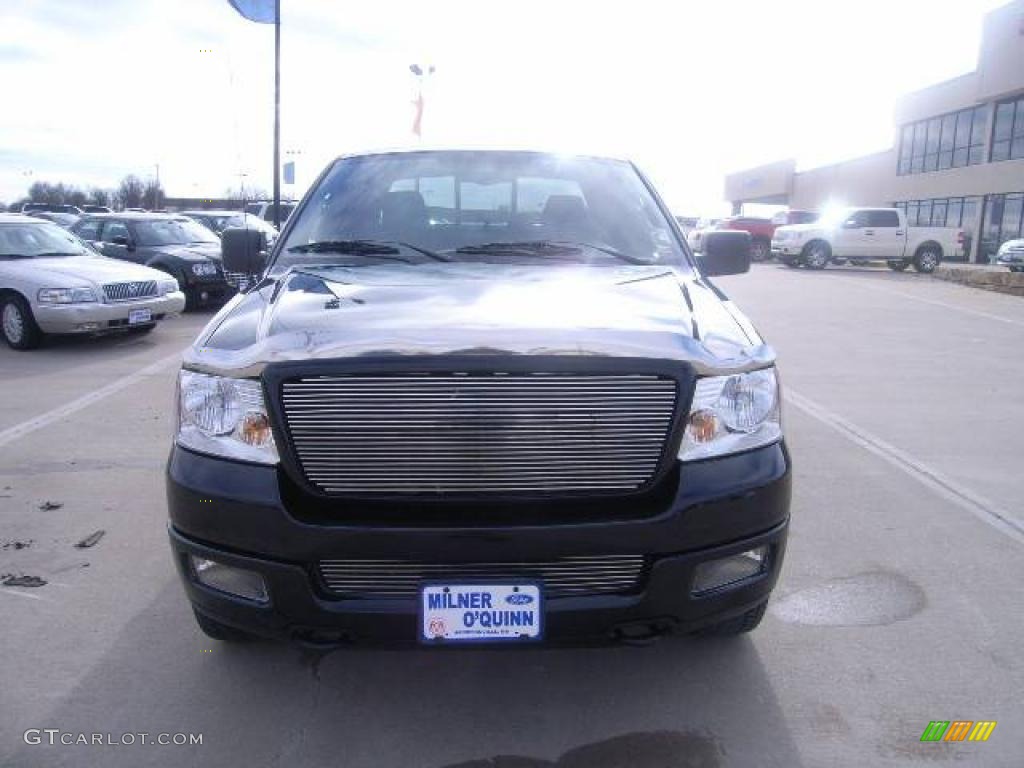 2004 F150 FX4 SuperCrew 4x4 - Black / Black/Medium Flint photo #8