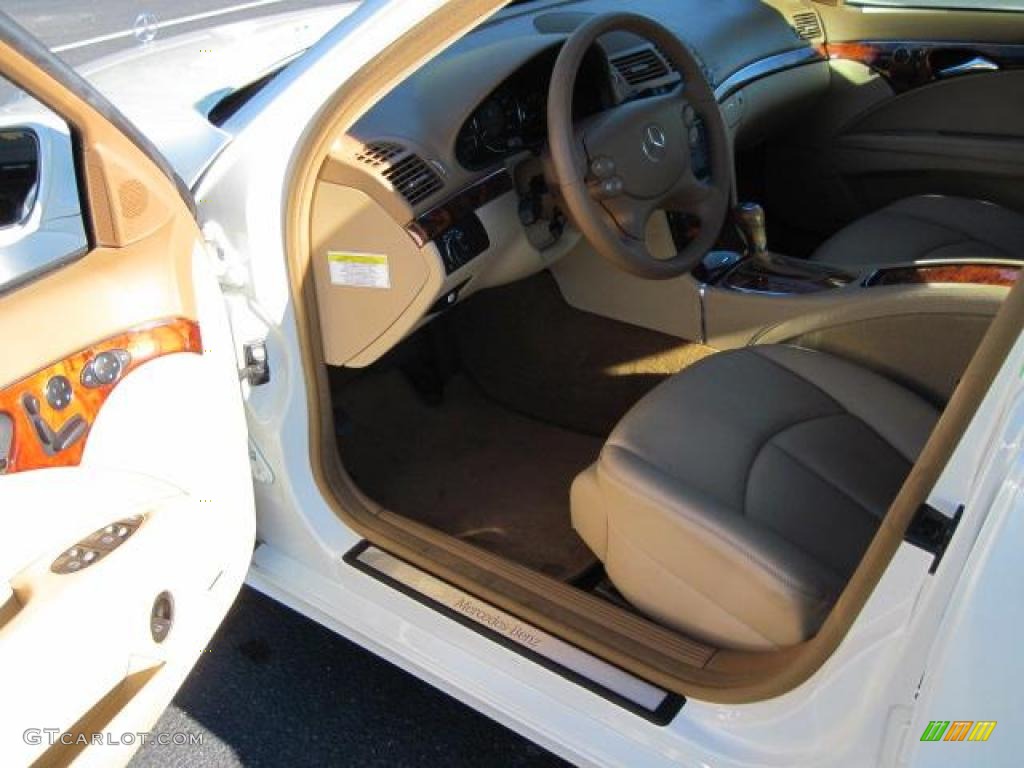 2008 E 350 Sedan - Arctic White / Cashmere photo #4