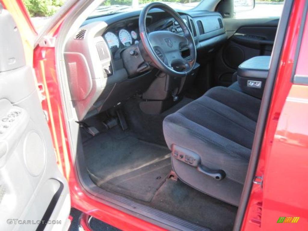 2002 Ram 1500 SLT Quad Cab - Flame Red / Dark Slate Gray photo #4