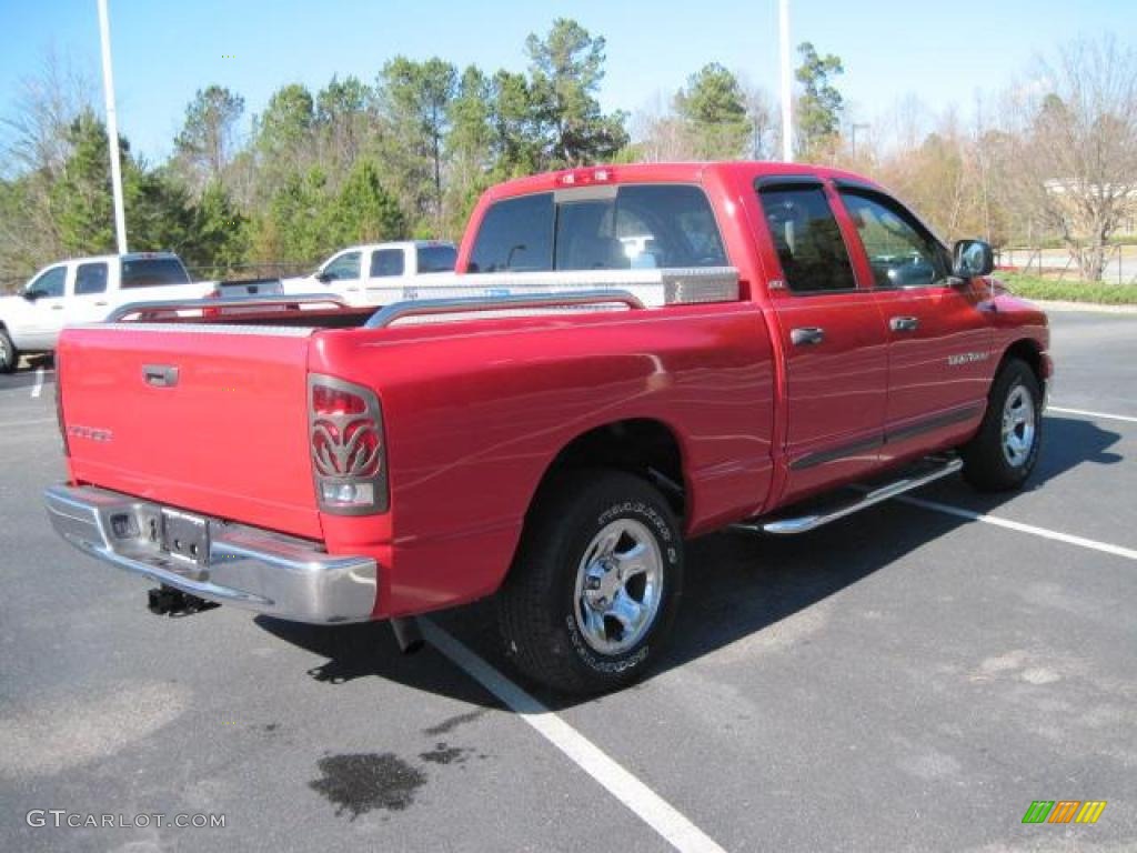 2002 Ram 1500 SLT Quad Cab - Flame Red / Dark Slate Gray photo #22