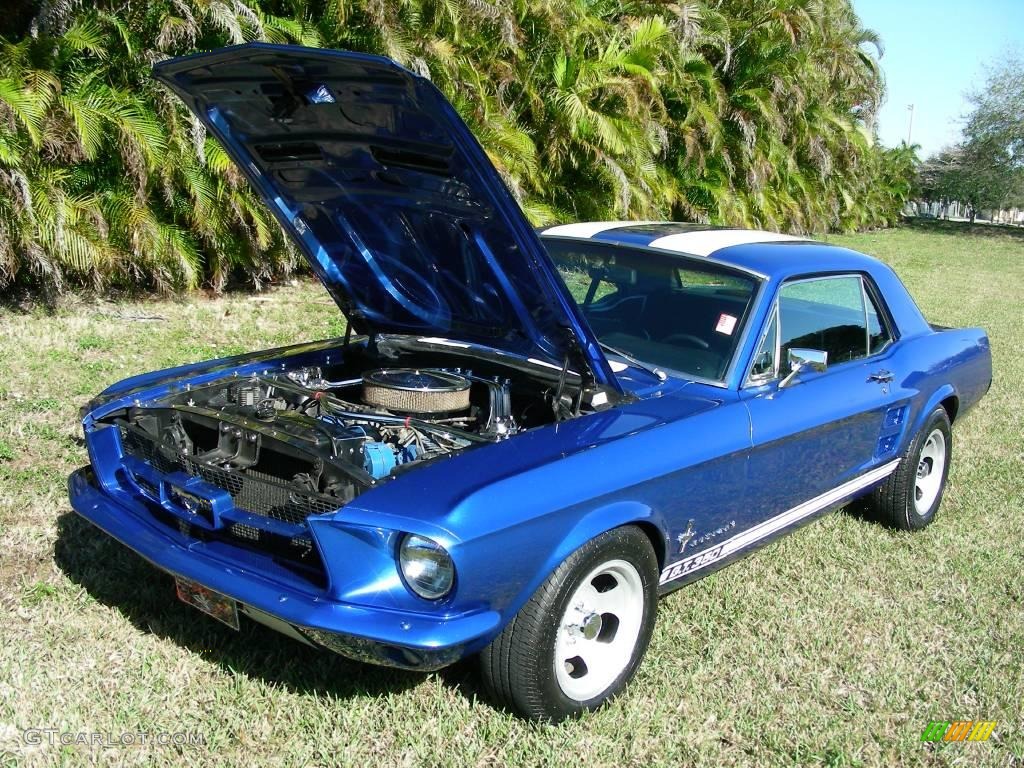 1967 Mustang Coupe - Blue / Black photo #6